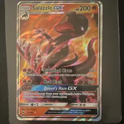 Pokemon Salazzle GX 25/147 SM: Burning Shadows Ultra Rare GX Holo Stage 1 Card - Image 1