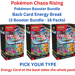 PSYCHIC - POKEMON CHAOS RISING-3X Boosters-Back Card Energy Break (PYT)-#5 - Image 1