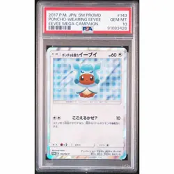 PSA10 Eevee in Poncho Glaceon Promo Pokemon Card - Image 1