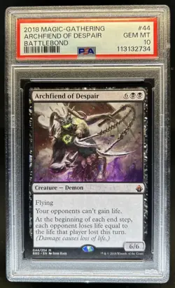 2018 Magic MTG Battlebond Archfiend of Despair #44 PSA 10 GEM MINT - Image 1