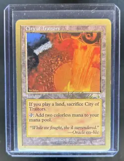 1998 Magic MTG Exodus City of Traitors #143 Damaged - Image 1