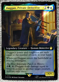 MTG Duggan, Private Detective 1000 Surge Foil Universes Beyond : Doctor Who MTG - Image 1