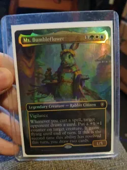 Ms. Bumbleflower (Borderless) Commander: Bloomburrow Foil - Image 1