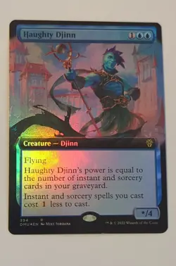 Haughty Djinn (Extended Art) Dominaria United Foil Rare - Image 1