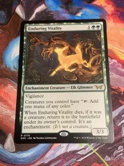 Enduring Vitality Duskmourn: House of Horror Rare Enchantment MTG - Mint - Image 1
