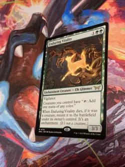 Enduring Vitality Duskmourn: House of Horror Rare Enchantment MTG - Mint - Image 2