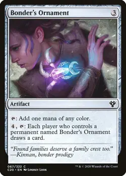 BONDER'S ORNAMENT mtg NM-M Commander 2020 Common - Image 1