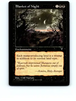 Blanket of Night # Uncommon Visions MTG NP Near Mint or Better - Image 1