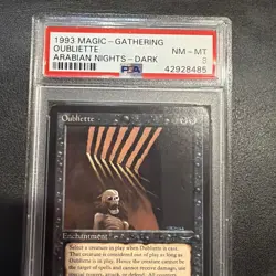Oubliette (Dark) - Arabian Nights - MTG - Mint- PSA 8 NM-MT - Image 3