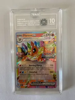 Pokemon Prismatic Surprise Box Promo Flareon #14 TAG 10 #9937 - Image 1