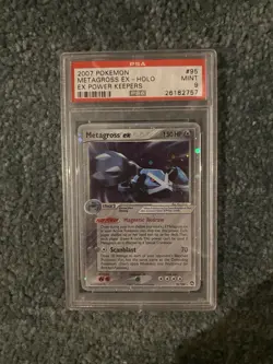 POKEMON TCG 2007 EX POWER KEEPERS #95 METAGROSS EX-HOLO PSA 9 - Image 1