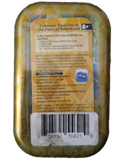 Pokemon TCG Marnie Morpeko Crown Zenith Mini Tin 2x Booster Packs New Sealed - Image 2
