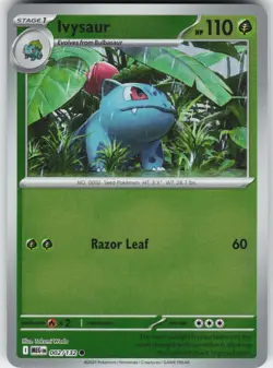 Ivysaur 002/132 Common Mega Evolution Pokemon Reverse Holo Near Mint - Image 1