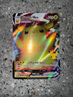 Pokemon TCG Pikachu VMAX SWSH062 Black Star Promo 25th Anniversary Stamp NM-M - Image 3