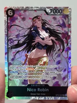 Nico Robin OP12-087 Legacy of the Master SR Foil One Piece NM - Image 1