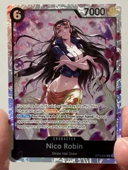 Nico Robin OP12-087 Legacy of the Master SR Foil One Piece NM - Image 2
