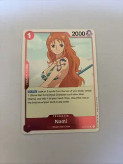 Pre Errata Nami OP01-016 R Foil One Piece Romance Dawn English NM * - Image 1