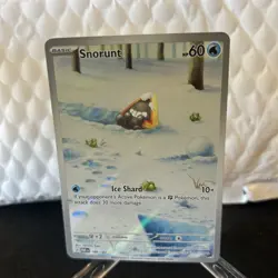 Pokemon Snorunt Holo Rare Card 188/182 Sv04: Paradox Rift (NM) - Image 1