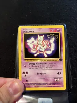 1999 Mewtwo Pokemon Card Wizards Promo Psyburn Energy Absorption MP - Image 1