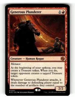 MTG: Generous Plunderer | Outlaws of Thunder Junction: The Big Score 11 NM - Image 1