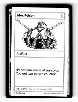 MTG: Mox Poison | Mystery Booster 2 Playtest Cards NM - Image 1