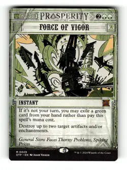 MTG: Force of Vigor | Outlaws of Thunder Junction: Breaking News 29 NM - Image 1