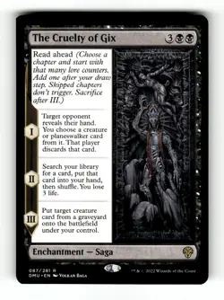 MTG: The Cruelty of Gix | Prerelease Cards 87 NM - Image 1