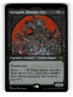 MTG: Varragoth, Bloodsky Sire (Showcase) | Kaldheim 309 NM FOIL - Image 1