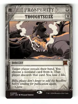 MTG: Thoughtseize | Outlaws of Thunder Junction: Breaking News 20 NM - Image 1