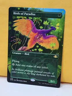 1x BORDERLESS ALT ART Birds of Paradise, NM, DMR, Magic: the Gathering, MtG - Image 2