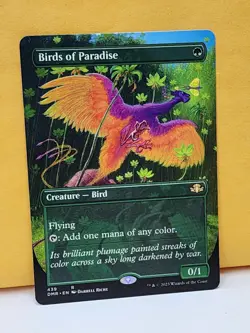 1x BORDERLESS ALT ART Birds of Paradise, NM, DMR, Magic: the Gathering, MtG - Image 3