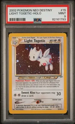 2002 POKEMON NEO DESTINY #15/105 LIGHT TOGETIC HOLO PSA 9 - Image 1
