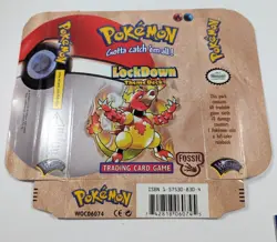Pokemon TCG WOTC Fossil Lockdown Theme Deck OPEN BOX/EMPTY 742818060776 - Image 2