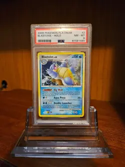 PSA 8 Blastoise 2/127 Holo 2009 Pokemon Platinum Base Set NM-MT - Image 1