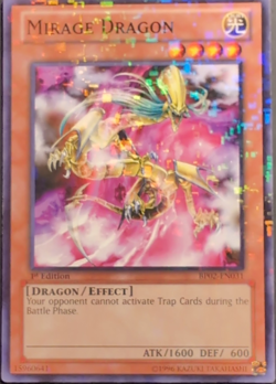 Konami Yu-Gi-Oh! TCG Mirage Dragon BP02-EN011 1st Edition Holo Effect 1600/600 - Image 1