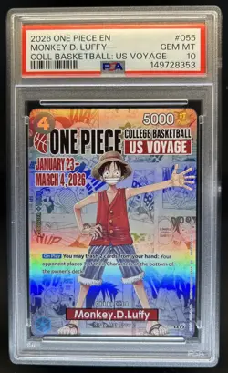 2024 One Piece The Best Monkey.D.Luffy Promo #P-055 PSA 10 GEM MINT - Image 1
