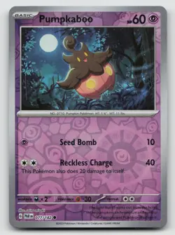 Pokemon Pumpkaboo Reverse Holo Common SV04: Paradox Rift 077/182 NM - Image 1