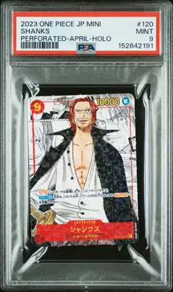 2023 ONE PIECE JAPANESE SAIKYO JUMP MINI PROMOS #120 SHANKS PSA 9 - Image 1