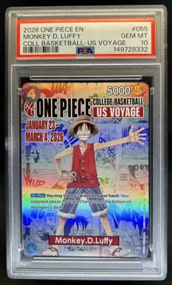 2024 One Piece The Best Monkey.D.Luffy Promo #P-055 PSA 10 GEM MINT - Image 1
