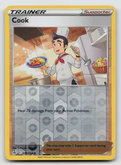 Pokemon Cook Reverse Holo Uncommon SWSH08: Fusion Strike 228/264 NM - Image 1
