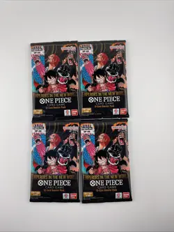 One Piece CCG OP-09 Emperors In The New World Booster Packs Lot Of 4 - Image 1