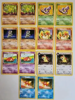 Pokemon Card Lot Of 7 First Edition 7 Regular Trading Cards VTG 90s TCG - Image 1