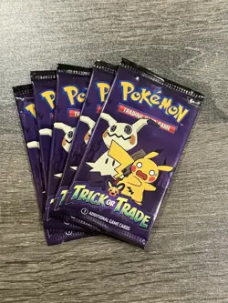 5 Pack Pokemon TCG Trick or Trade Booster Packs 2023 Halloween Card Lot Bundle 820650852572 - Image 1