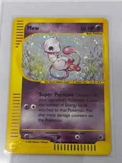2002 Expedition Mew Holo Foil Rare 19/165 WOTC E-Reader Series-LP- Pokemon Card - Image 3