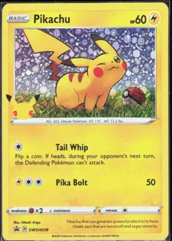 Pikachu SWSH039 Holo Promo Miscellaneous Cards & Products Pokemon Holo Near Mint - Image 1