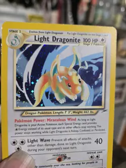 Vintage Light Dragonite Neo Destiny Holo Rare 14/105 Pokemon Card - Image 2
