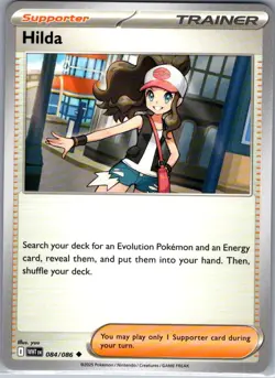 Hilda 084/086 Non Holo SV: White Flare - Pokemon Card - NM - Image 1