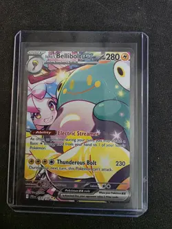 Iono's Bellibolt EX Sir 183/159 SV09 Holo Pokemon TCG Card Journey Together - Image 1
