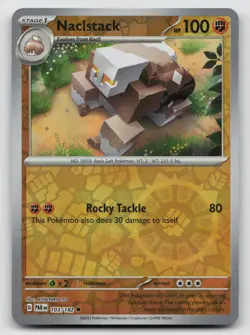 Pokemon Naclstack Reverse Holo Common SV04: Paradox Rift 103/182 NM - Image 1