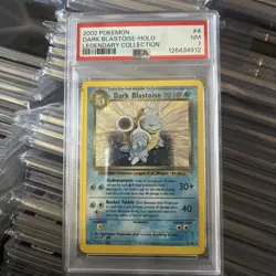 2002 Pokemon Legendary Dark Blastoise Holo #4/110 PSA 7 - Image 1